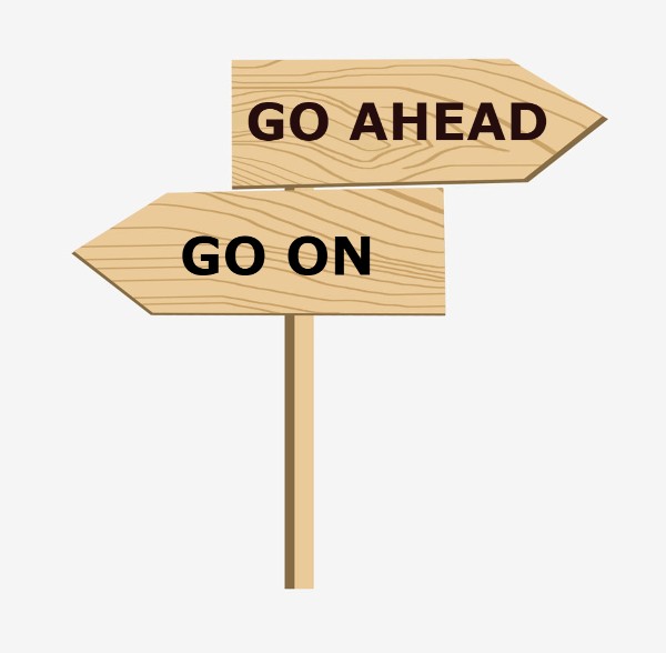 Nằm lòng cách dùng "go ahead", phân biệt với "go on"