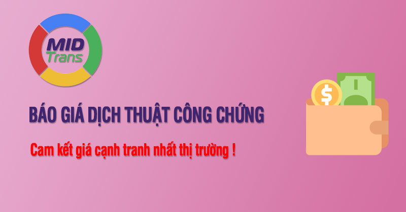 Báo giá dịch thuật công chứng tại Huyện Thanh Oai