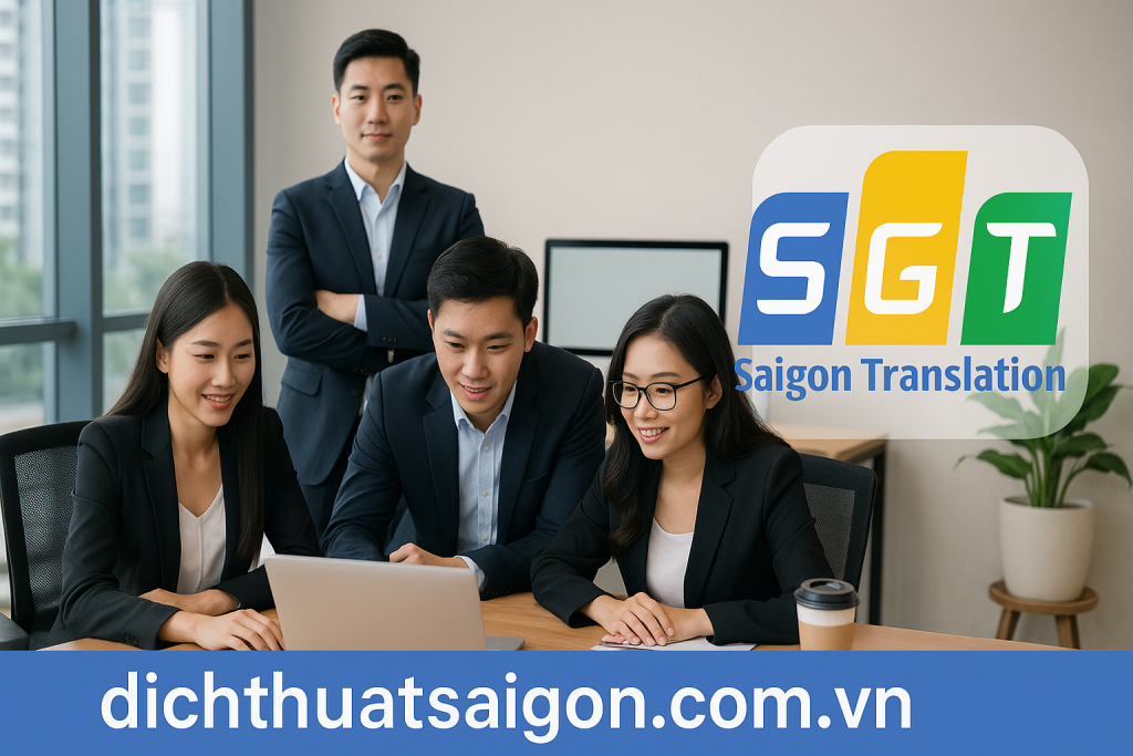 Đội ngũ Công ty dịch thuật tiếng anh tại Đồng Nai - Dịch Thuật Sài Gòn