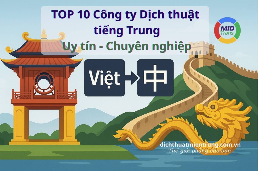 Top 10 công ty dịch thuật tiếng Trung chuyên nghiệp, uy tín.