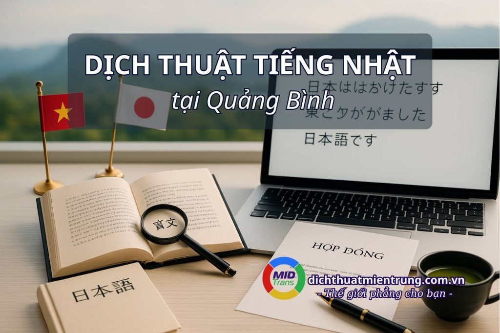 Dịch vụ dịch thuật tiếng Nhật tại Quảng Bình (Du học, Du lịch Phong Nha).