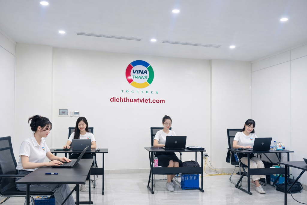Dịch thuật Việt - VINATRANS Quảng Nam là đơn vị uy tín, chuyên nghiệp, hàng đầu