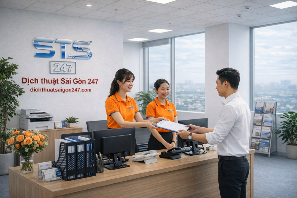 Văn phòng dịch thuật Sài Gòn 247 hỗ trợ khách hàng Quảng Nam 24/7